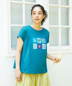Jocomomola / ホコモモラ カットソー | Planta モチーフプリントTシャツ