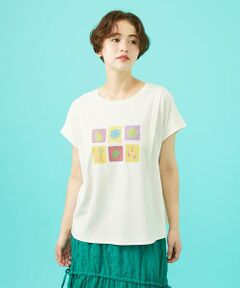 Jocomomola / ホコモモラ カットソー | Planta モチーフプリントTシャツ