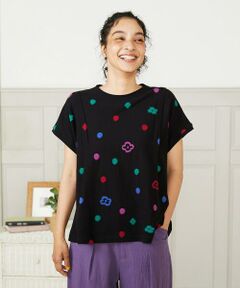 Jocomomola / ホコモモラ カットソー | Rombo 幾何調柄ジャカードカットソー