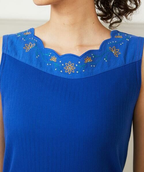 Jocomomola / ホコモモラ タンクトップ | Arriate アイレットジャカードタンクトップ | 詳細3