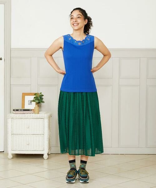 Jocomomola / ホコモモラ タンクトップ | Arriate アイレットジャカードタンクトップ | 詳細8