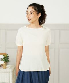 Jocomomola / ホコモモラ カットソー | Arriate アイレットジャカードカットソー