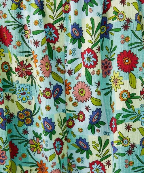 Jocomomola / ホコモモラ その他パンツ | Azul zafiro フラワープリントワイドパンツ | 詳細8