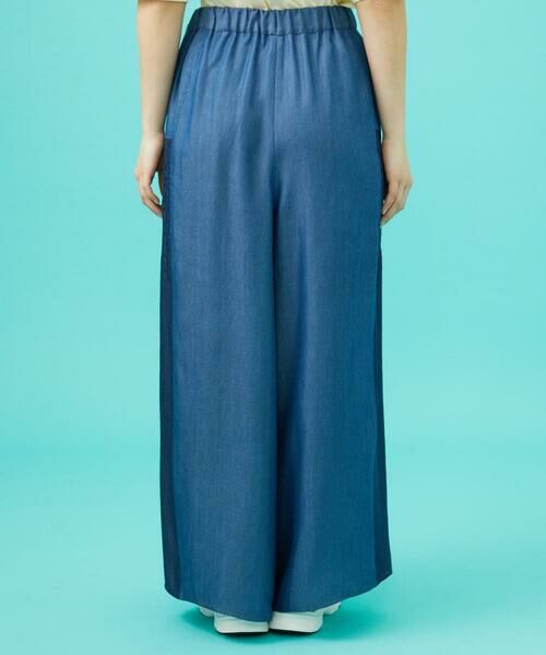 Jocomomola / ホコモモラ その他パンツ | Flor pintada テンセルデニムワイドパンツ | 詳細3