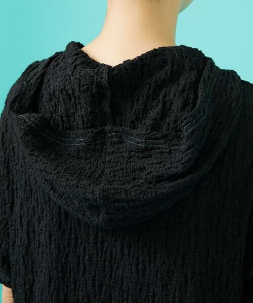 Jocomomola / ホコモモラ ロング・マキシ丈ワンピース | シャーリングカットソーフード付きワンピース | 詳細10