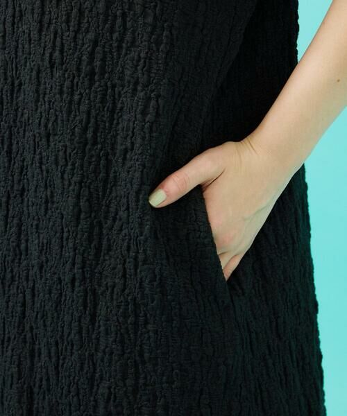 Jocomomola / ホコモモラ ロング・マキシ丈ワンピース | シャーリングカットソーフード付きワンピース | 詳細8