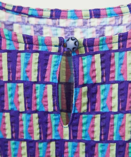 Jocomomola / ホコモモラ ロング・マキシ丈ワンピース | Lucir ストライプリップルワンピース | 詳細10