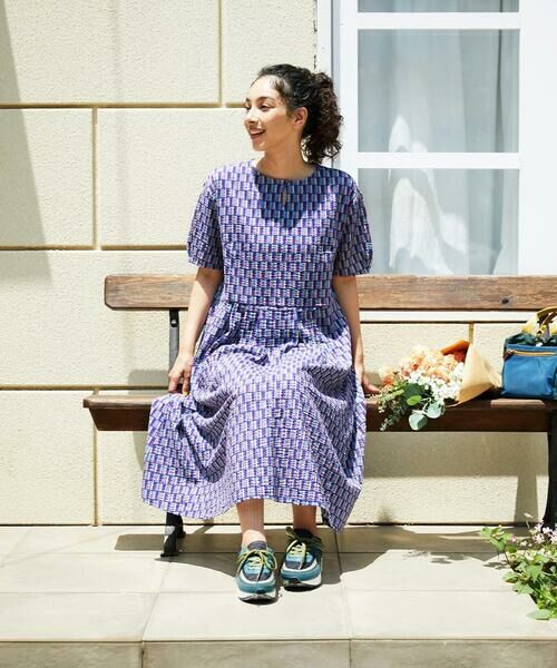 Jocomomola / ホコモモラ ロング・マキシ丈ワンピース | Lucir ストライプリップルワンピース | 詳細12