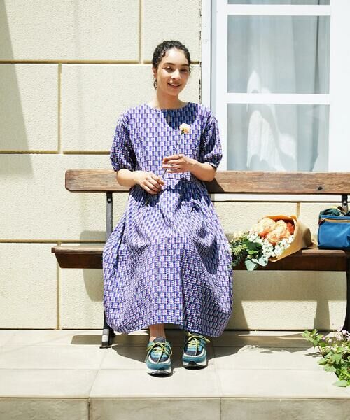 Jocomomola / ホコモモラ ロング・マキシ丈ワンピース | Lucir ストライプリップルワンピース | 詳細13