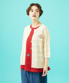 Jocomomola / ホコモモラ カーディガン・ボレロ | Pez nandador お魚ブローチカーディガン