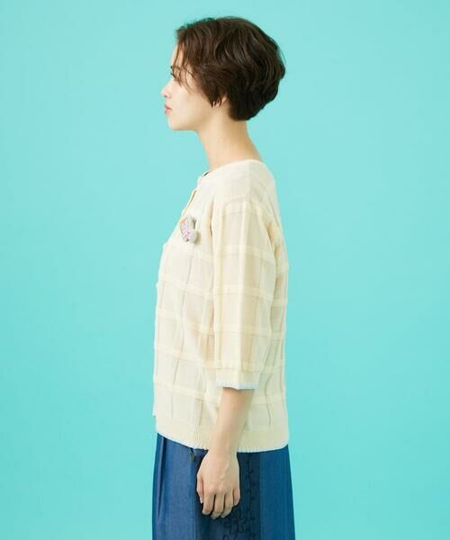 Jocomomola / ホコモモラ カーディガン・ボレロ | Pez nandador お魚ブローチカーディガン | 詳細2