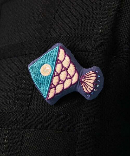 Jocomomola / ホコモモラ カーディガン・ボレロ | Pez nandador お魚ブローチカーディガン | 詳細22