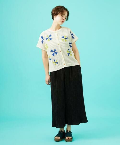 Jocomomola / ホコモモラ カーディガン・ボレロ | Bailar 和紙混フレンチスリーブカーディガン | 詳細10