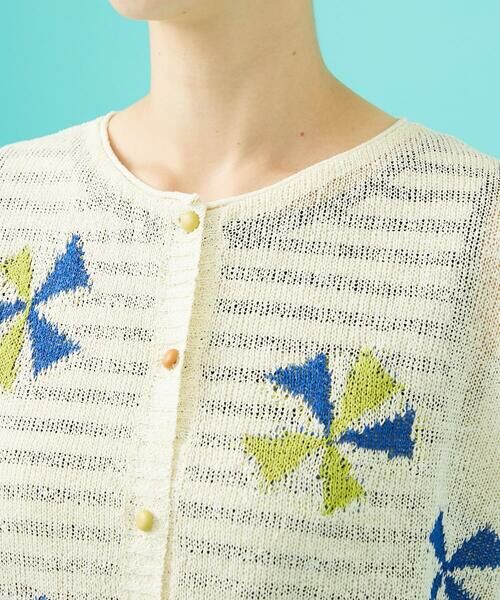 Jocomomola / ホコモモラ カーディガン・ボレロ | Bailar 和紙混フレンチスリーブカーディガン | 詳細4