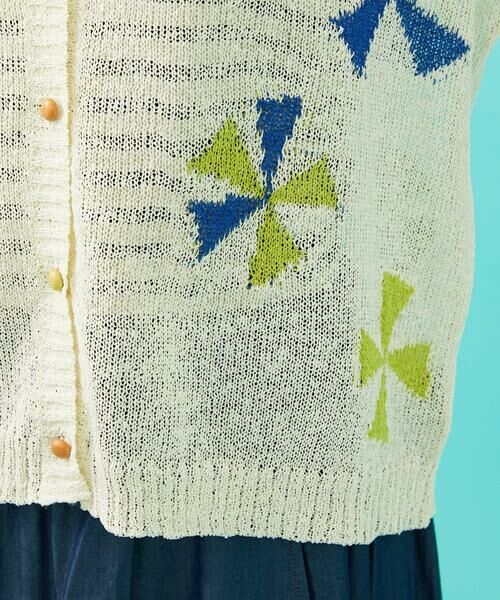 Jocomomola / ホコモモラ カーディガン・ボレロ | Bailar 和紙混フレンチスリーブカーディガン | 詳細7