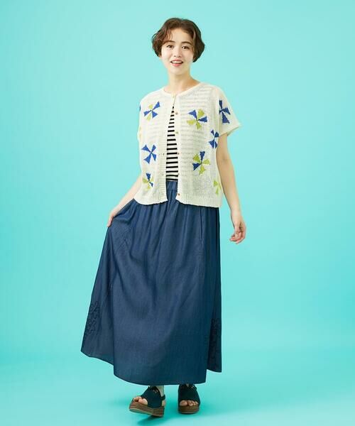 Jocomomola / ホコモモラ カーディガン・ボレロ | Bailar 和紙混フレンチスリーブカーディガン | 詳細9