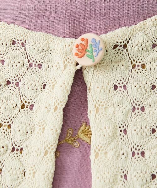 Jocomomola / ホコモモラ カーディガン・ボレロ | Fruta delicada ラッセルレースカーディガン | 詳細11