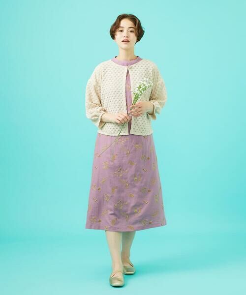 Jocomomola / ホコモモラ カーディガン・ボレロ | Fruta delicada ラッセルレースカーディガン | 詳細13