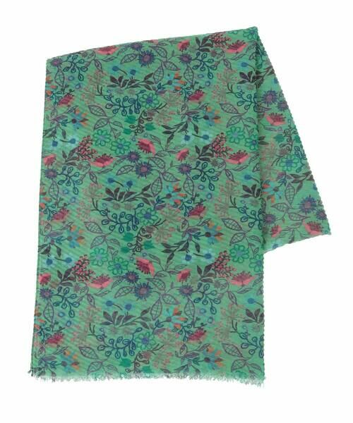 Jocomomola / ホコモモラ マフラー・ショール・スヌード・ストール | フラワープリントプリーツストール | 詳細1