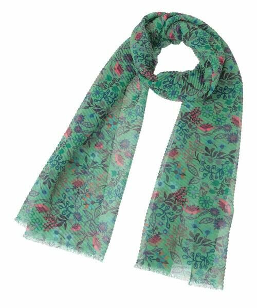 Jocomomola / ホコモモラ マフラー・ショール・スヌード・ストール | フラワープリントプリーツストール | 詳細5