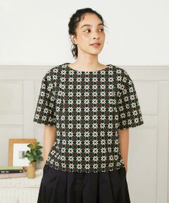 Callle de la Ruda 幾何柄プリントブラウス