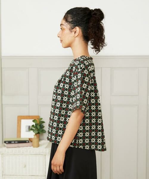 Jocomomola / ホコモモラ シャツ・ブラウス | Callle de la Ruda 幾何柄プリントブラウス | 詳細1