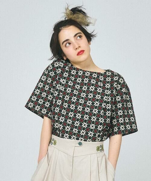 Jocomomola / ホコモモラ シャツ・ブラウス | Callle de la Ruda 幾何柄プリントブラウス | 詳細13