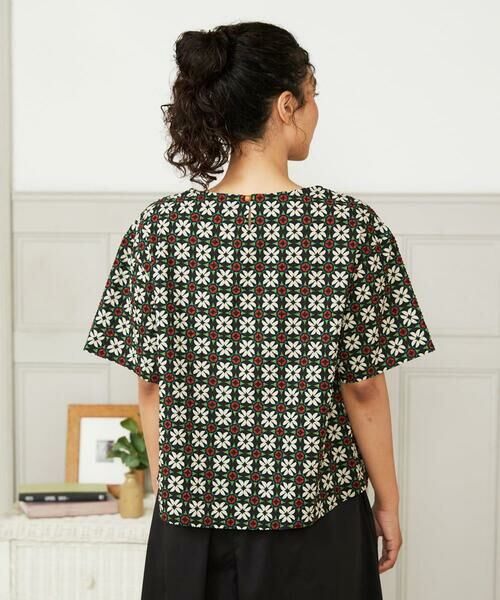 Jocomomola / ホコモモラ シャツ・ブラウス | Callle de la Ruda 幾何柄プリントブラウス | 詳細2