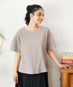 Jocomomola / ホコモモラ シャツ・ブラウス | Chiquito チェックプルオーバーブラウス