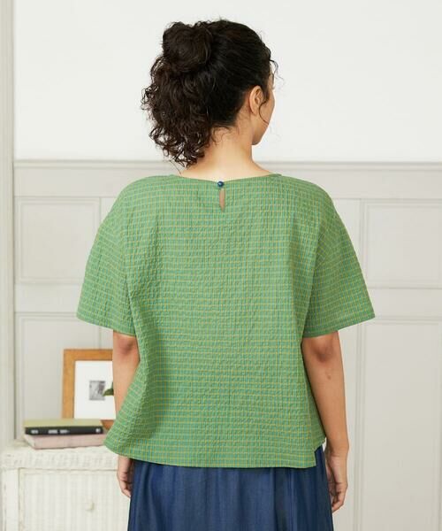 Jocomomola / ホコモモラ シャツ・ブラウス | Chiquito チェックプルオーバーブラウス | 詳細2