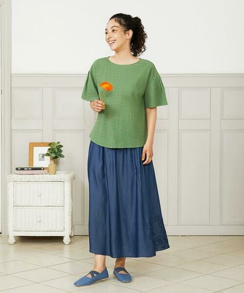 Jocomomola / ホコモモラ シャツ・ブラウス | Chiquito チェックプルオーバーブラウス | 詳細7