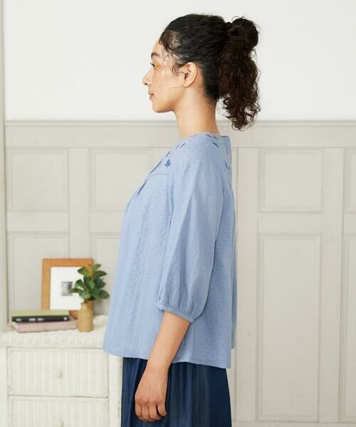 Jocomomola / ホコモモラ シャツ・ブラウス | Nadar entre flores フラワー刺繍ブラウス | 詳細3