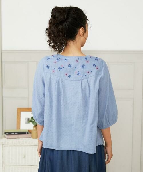 Jocomomola / ホコモモラ シャツ・ブラウス | Nadar entre flores フラワー刺繍ブラウス | 詳細4