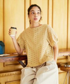 Jocomomola / ホコモモラ シャツ・ブラウス | 【2WAY】アイレットコットンレースブラウス