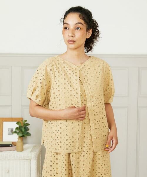 Jocomomola / ホコモモラ シャツ・ブラウス | 【2WAY】アイレットコットンレースブラウス | 詳細16