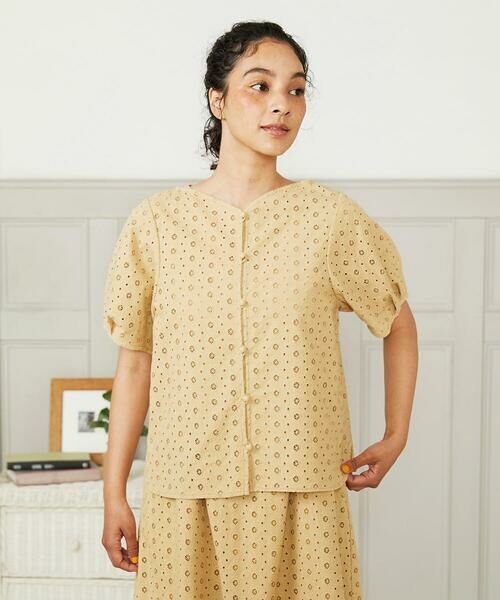 Jocomomola / ホコモモラ シャツ・ブラウス | 【2WAY】アイレットコットンレースブラウス | 詳細17