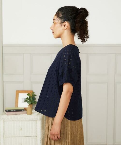 Jocomomola / ホコモモラ シャツ・ブラウス | 【2WAY】アイレットコットンレースブラウス | 詳細3