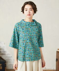 Jocomomola / ホコモモラ シャツ・ブラウス | Calle del Almendro ロールカラープリントブラウス