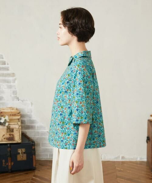 Jocomomola / ホコモモラ シャツ・ブラウス | Calle del Almendro ロールカラープリントブラウス | 詳細1