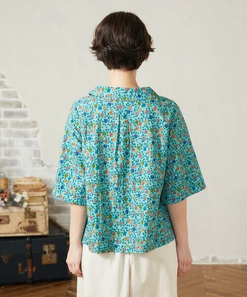 Jocomomola / ホコモモラ シャツ・ブラウス | Calle del Almendro ロールカラープリントブラウス | 詳細2