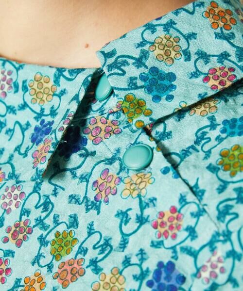 Jocomomola / ホコモモラ シャツ・ブラウス | Calle del Almendro ロールカラープリントブラウス | 詳細4