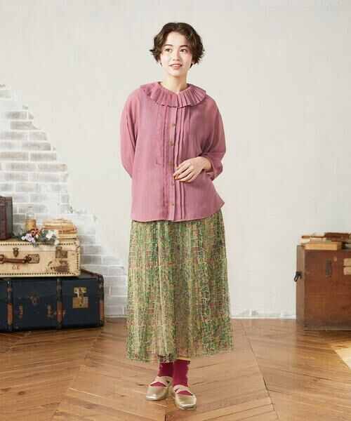 Jocomomola / ホコモモラ シャツ・ブラウス | 【2WAY】Pleats スパンローンフリルブラウス | 詳細10