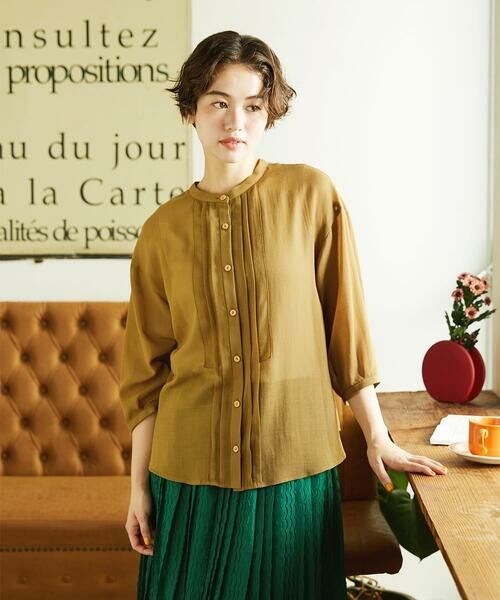 Jocomomola / ホコモモラ シャツ・ブラウス | 【2WAY】Pleats スパンローンフリルブラウス | 詳細13