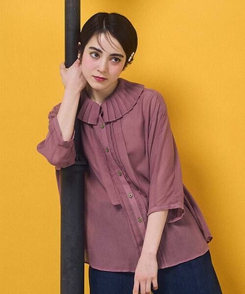 Jocomomola / ホコモモラ シャツ・ブラウス | 【2WAY】Pleats スパンローンフリルブラウス | 詳細17