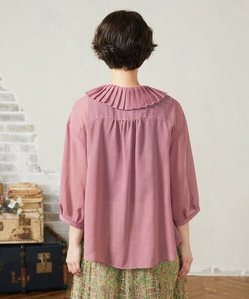 Jocomomola / ホコモモラ シャツ・ブラウス | 【2WAY】Pleats スパンローンフリルブラウス | 詳細3