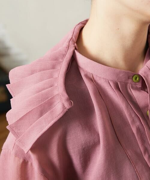 Jocomomola / ホコモモラ シャツ・ブラウス | 【2WAY】Pleats スパンローンフリルブラウス | 詳細5