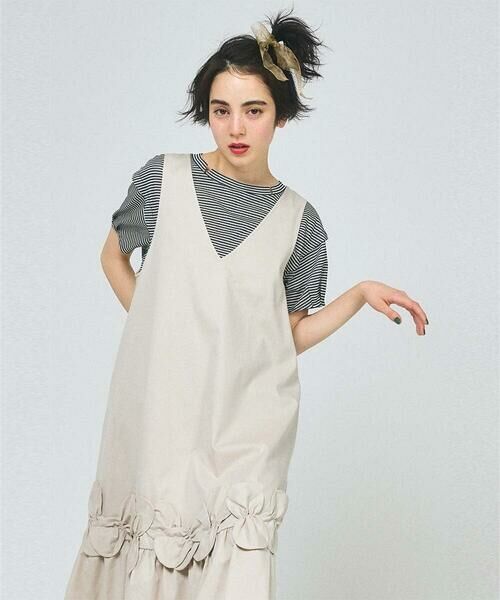 Jocomomola / ホコモモラ ロング・マキシ丈ワンピース | Monotono フラワーモチーフジャンパースカート | 詳細11