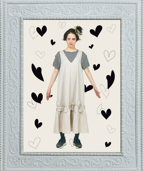 Jocomomola / ホコモモラ ロング・マキシ丈ワンピース | Monotono フラワーモチーフジャンパースカート | 詳細14