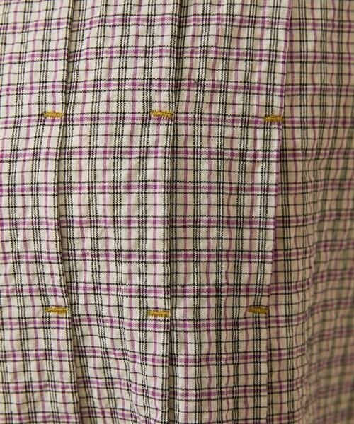 Jocomomola / ホコモモラ ロング・マキシ丈ワンピース | Chiquito チェックフレンチスリーブワンピース | 詳細8