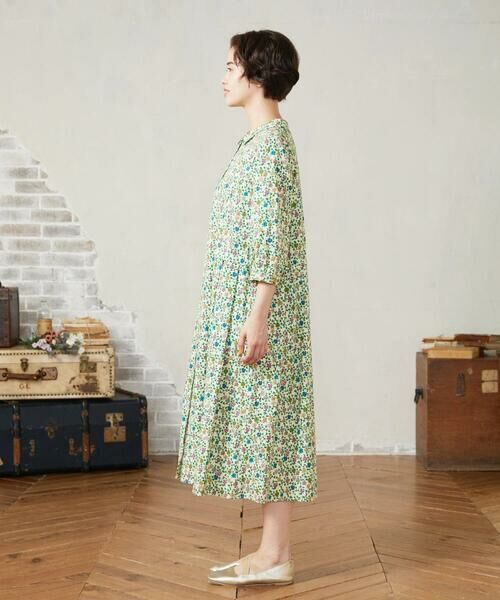 Jocomomola / ホコモモラ ロング・マキシ丈ワンピース | Calle del Almendro プリントシャツワンピース | 詳細1